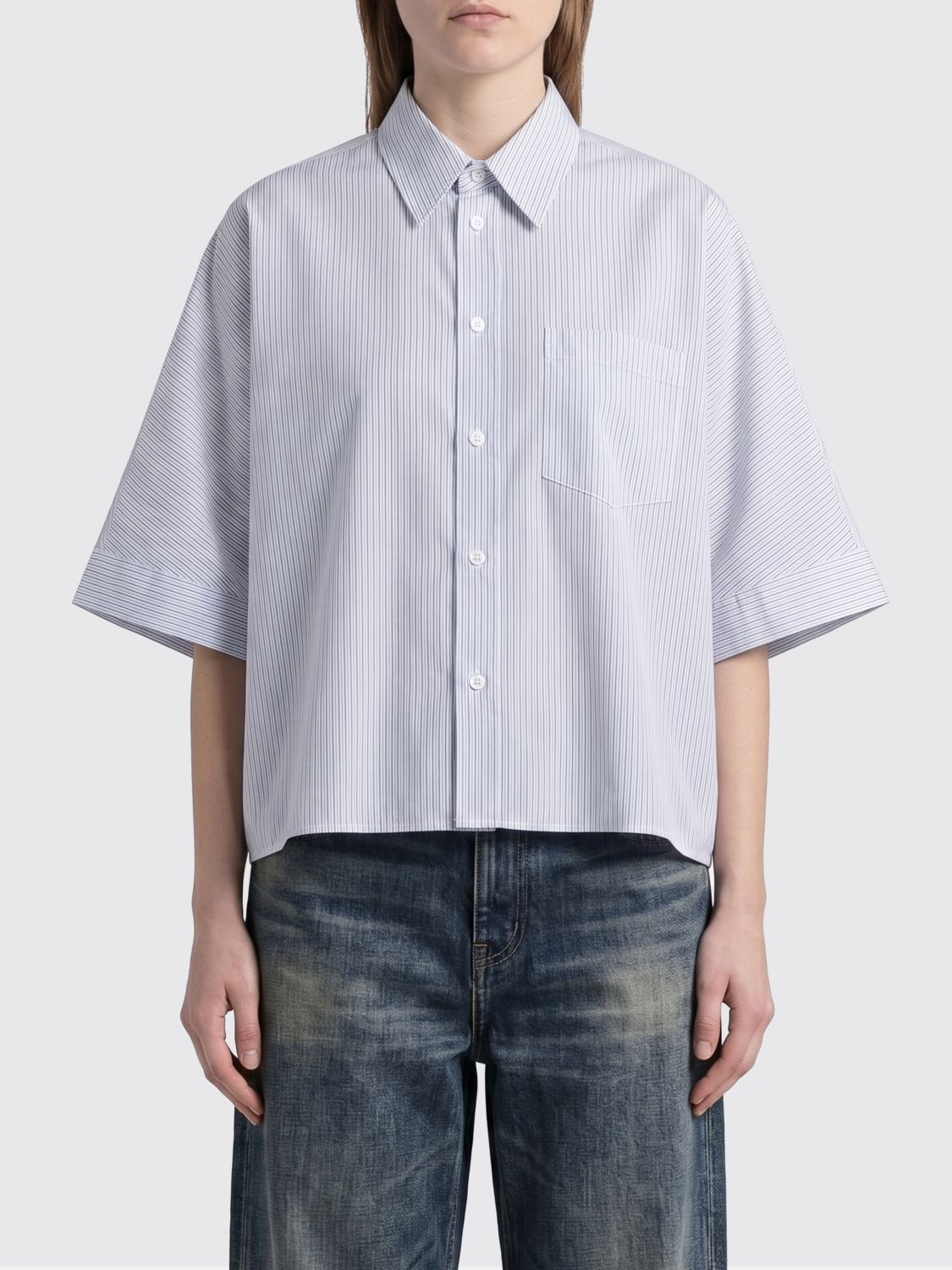 [MM6 Maison Margiela] Shirts Short Sleeve SS26 S52DL0236M35730 001F