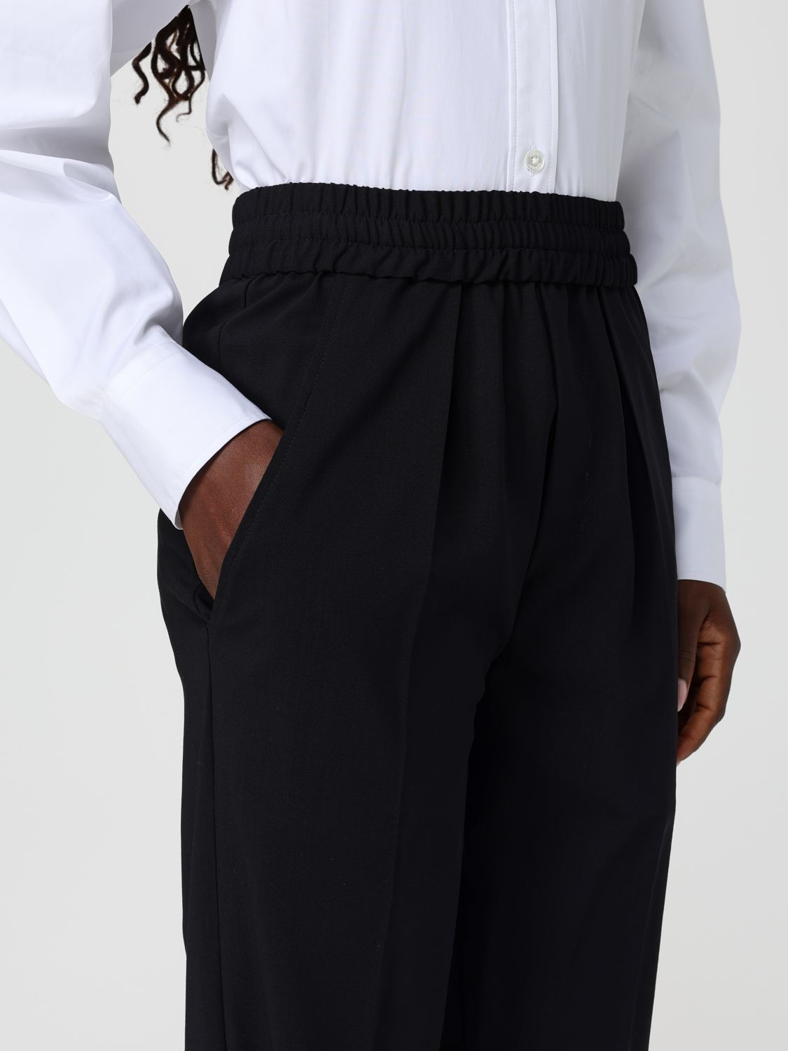 [Isabel Marant] Trousers FW25 PA0568FBB1F01I 01BK