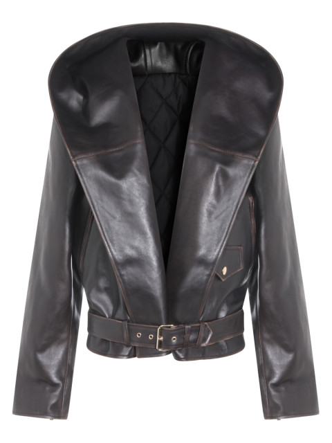 [Alaia] Leather Jacket SS26 AA9V0428L008A994