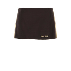 [Miu Miu] Mini skirt FW26 MG2724SOOO12I1 F0324
