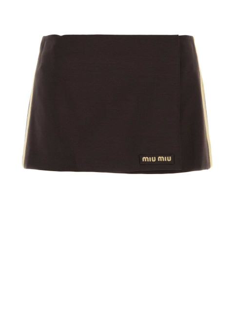 [Miu Miu] Mini skirt FW26 MG2724SOOO12I1 F0324