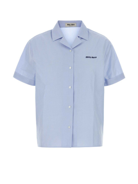 [Miu Miu] Shirts Short Sleeve FW26 MK2048SOOO197I F0UB3