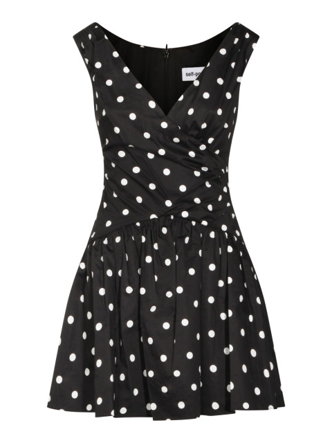 [Self - portrait] Sleeveless dress SS26 RS26209SBBLACK