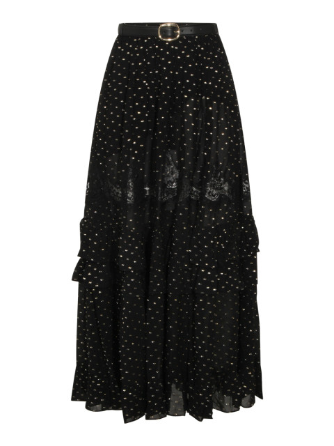 [Self - portrait] Midi skirt SS26 RS26196XSKBBLACK