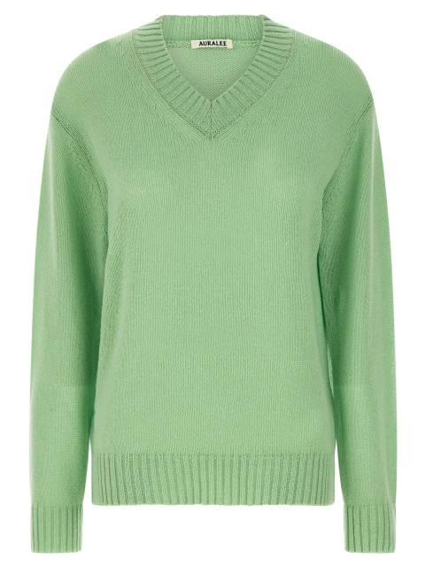 [AURALEE] Knitwear SS25 A25SV02CKLIGHTGREEN