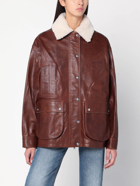 [HALFBOY] Leather Jacket FW25 HF251WL017LT014