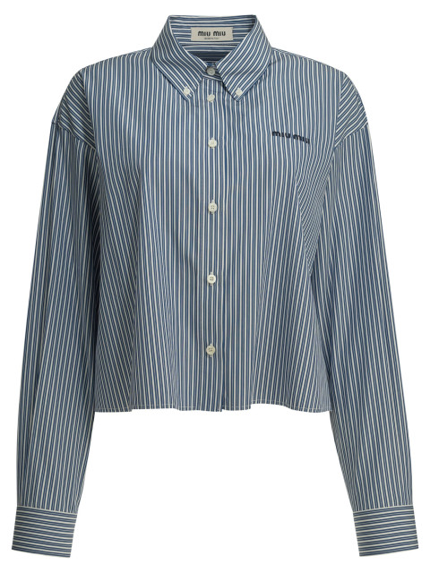 [Miu Miu] Shirts Long Sleeve FW26 MK2047195DF098Z S OOO