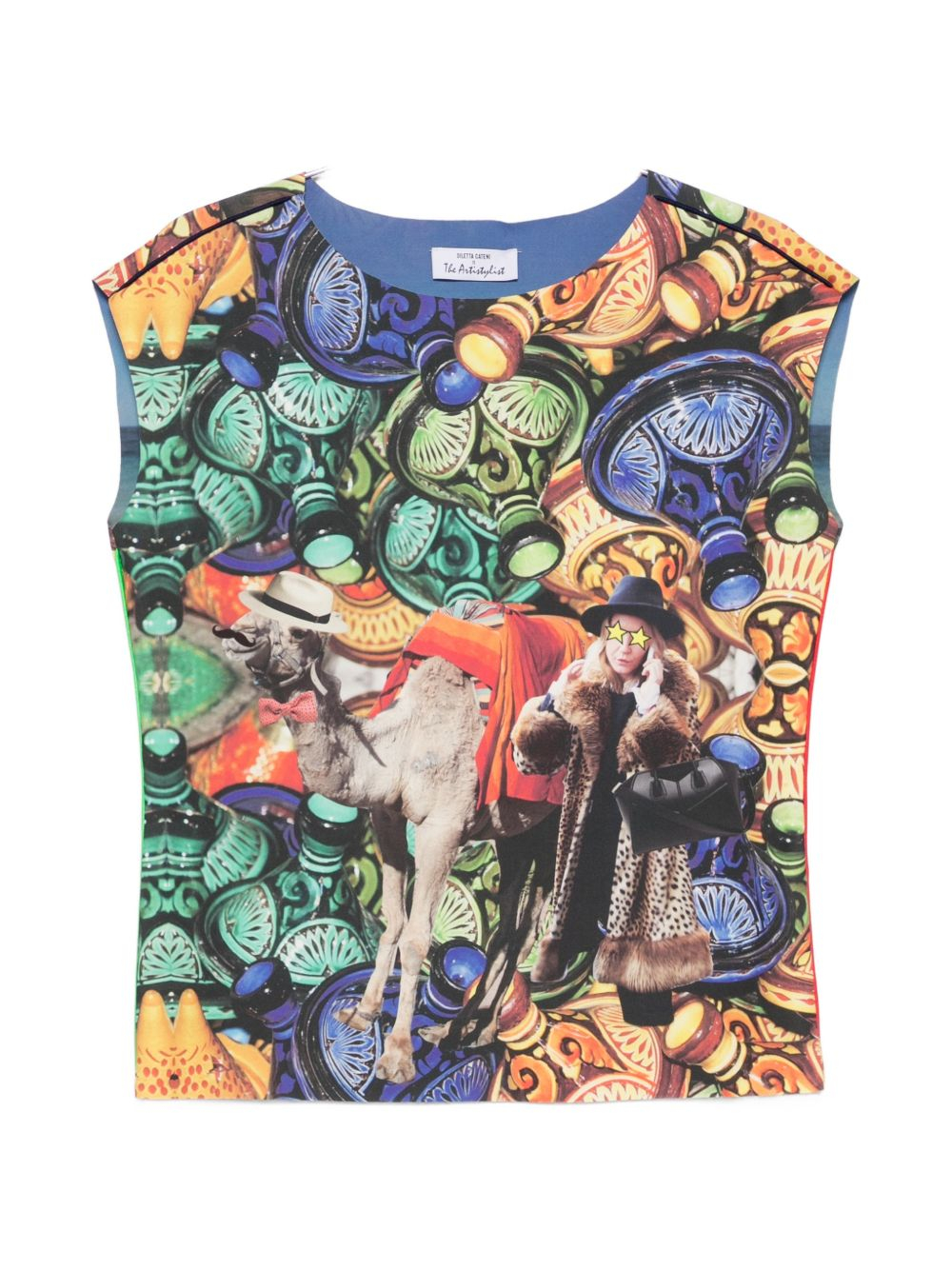 [THE ARTISTYLIST] T-shirts Sleeveless SS26 CAMEL SCUBA TOP MLT