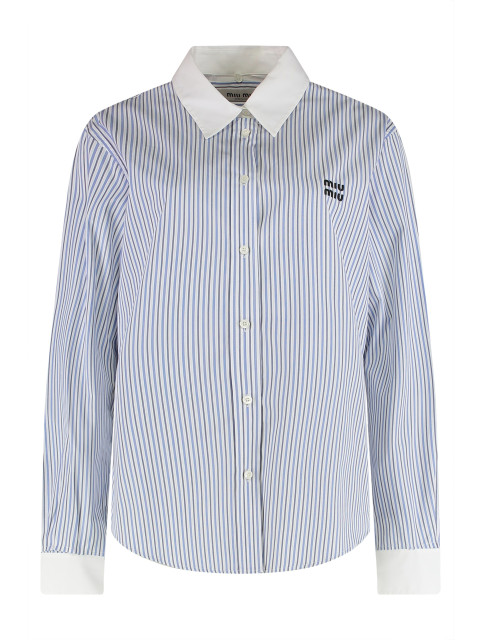 [Miu Miu] Shirts Long Sleeve FW25 MK1972SOOO174T_F0W3B