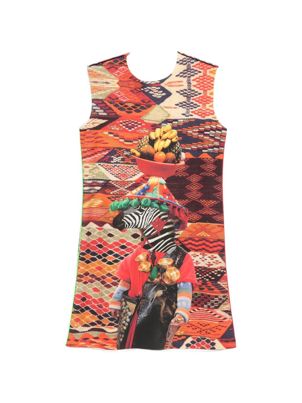 [THE ARTISTYLIST] Sleeveless dress SS26 ZEBRA SCUBA DRESS MLT
