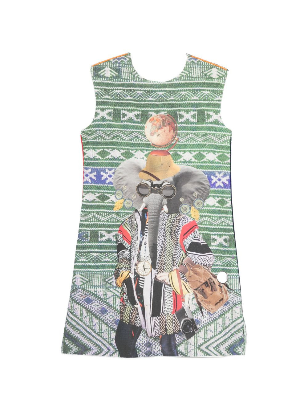 [THE ARTISTYLIST] Sleeveless dress SS26 ELEPHANT SCUBA DRESS MLT