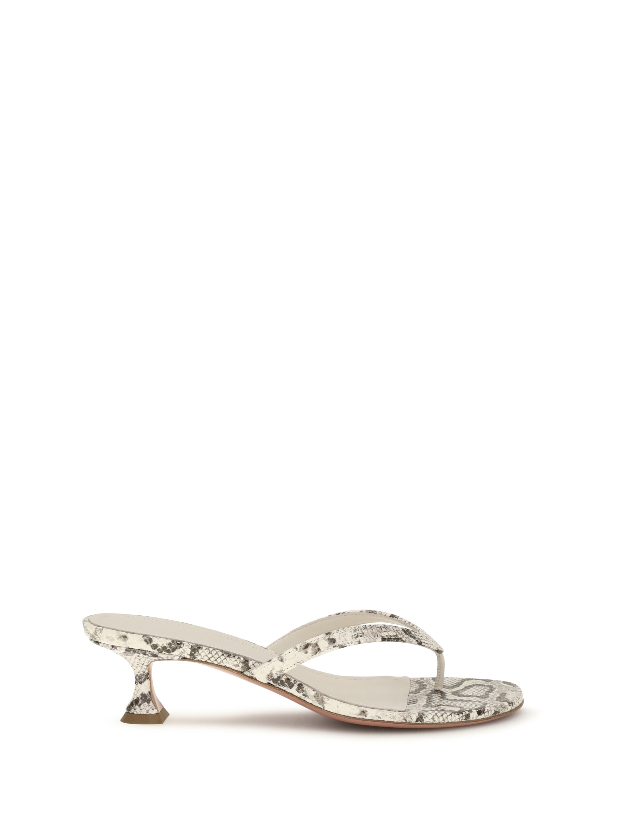 Snake-print Juliette Thong Sandals