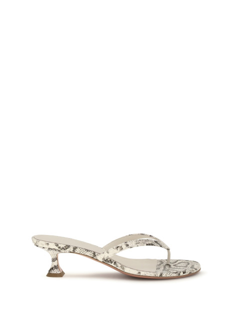 Snake-print Juliette Thong Sandals