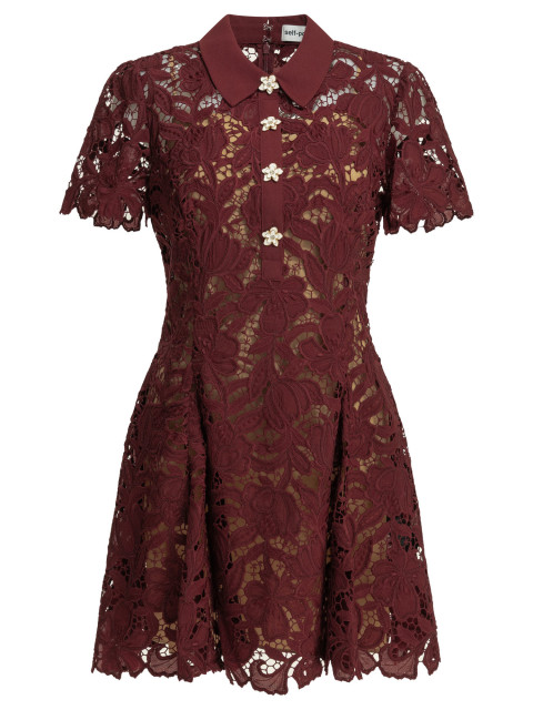 [Self-portrait] Dress FW26 PF26-111SA-BUBURGUNDY