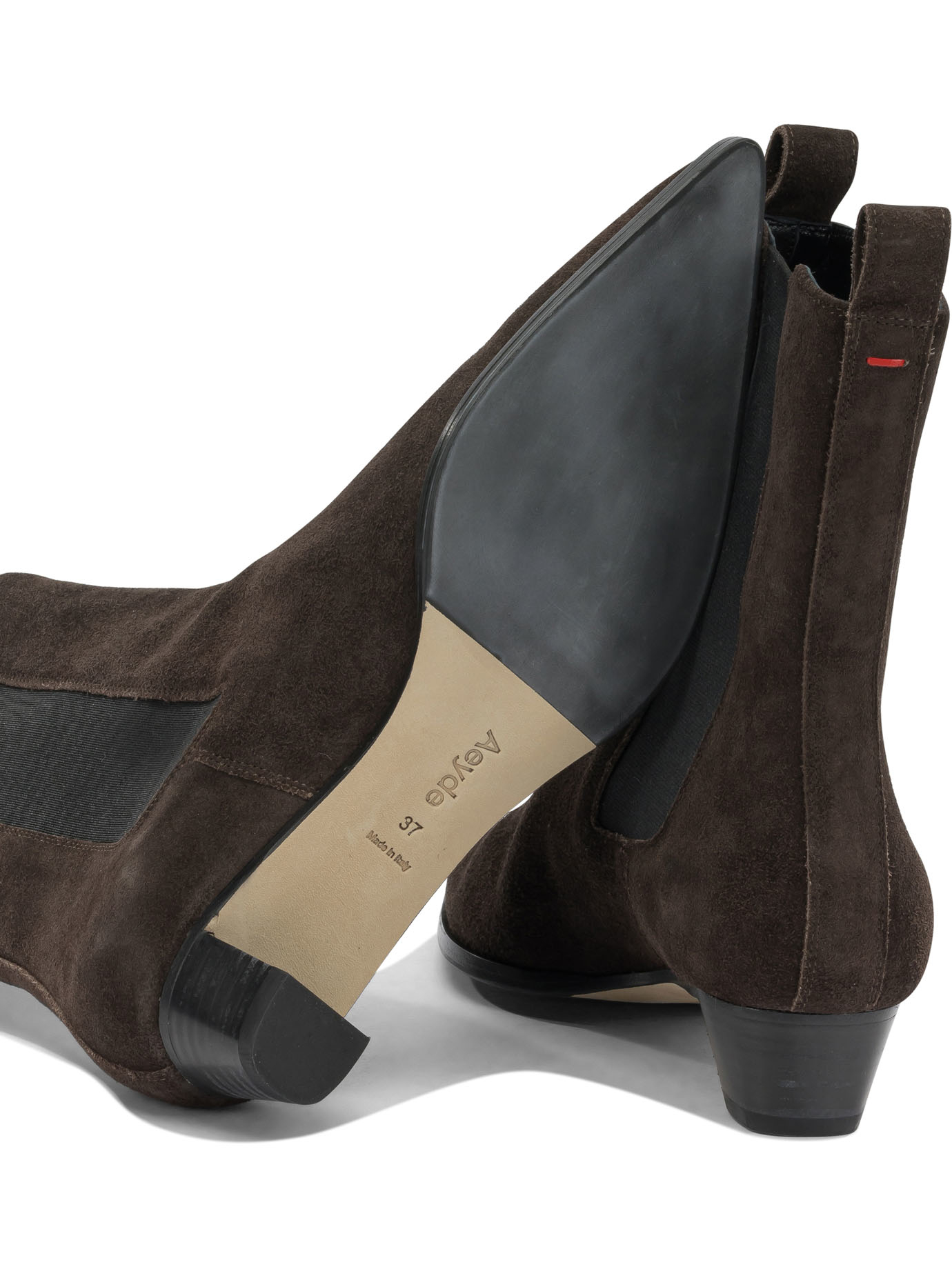 [Aeyde] Ankle Boots FW26 KIKICOW SUEDE LEATHER MOKA