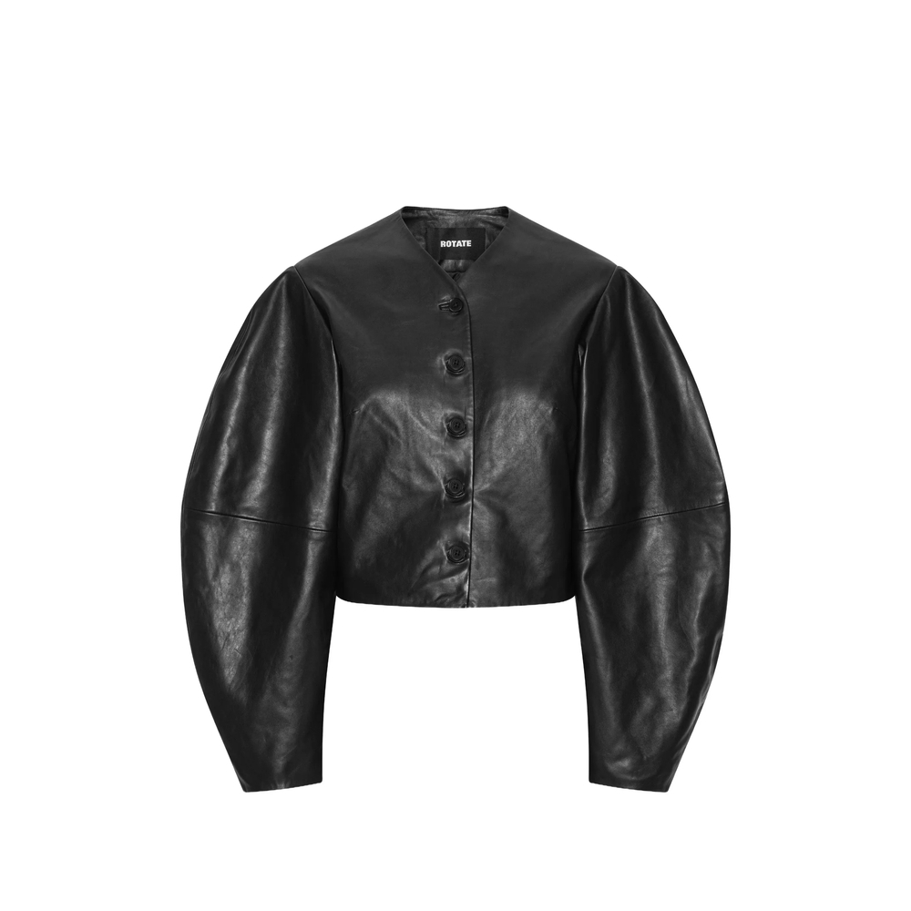 [ROTATE] Leather Jacket FW26 116172100 FITTED 100