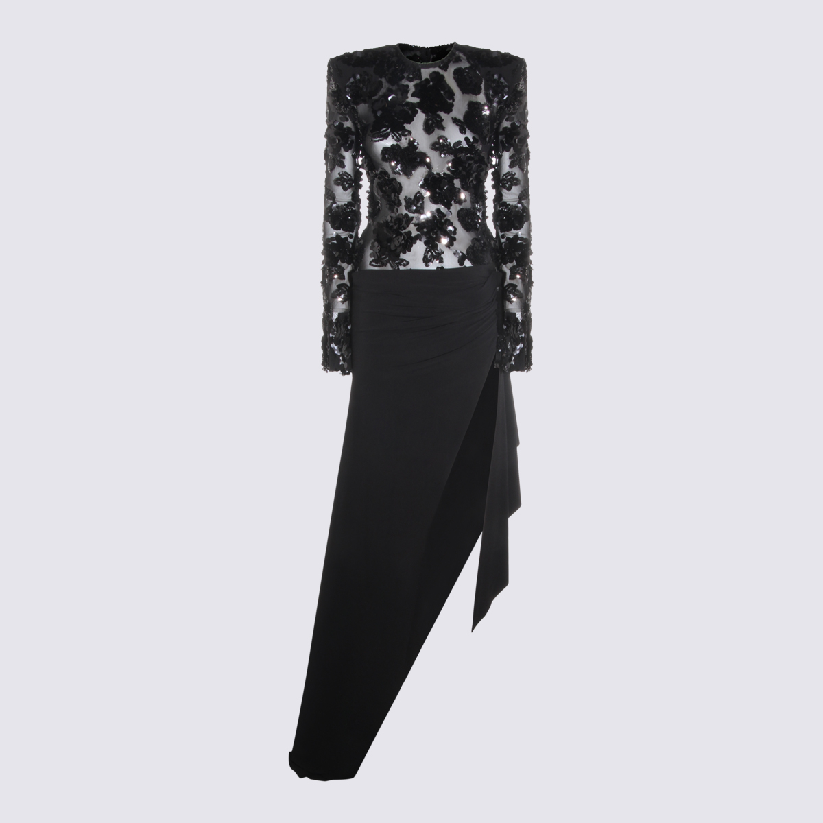 [NISSA] Long sleeve dress SS26 RRS16262BLACK