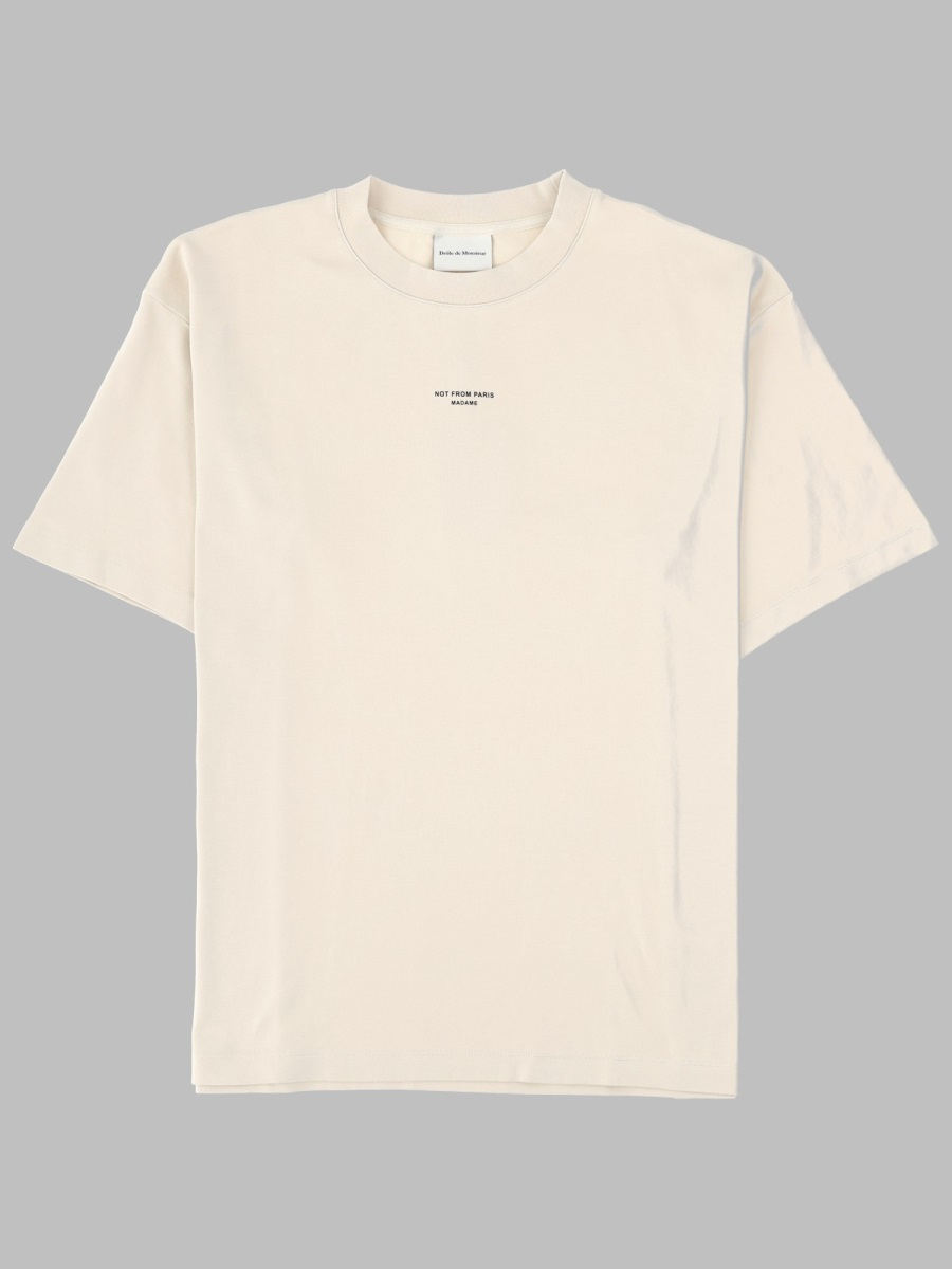 [DROLE DE MONSIEUR] T-shirts Short Sleeve FW26 TS202_CO002MASTIC