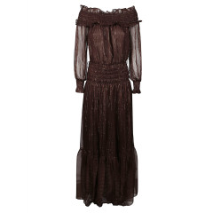 [Self-portrait] Long sleeve dress SS26 RS26156XABR