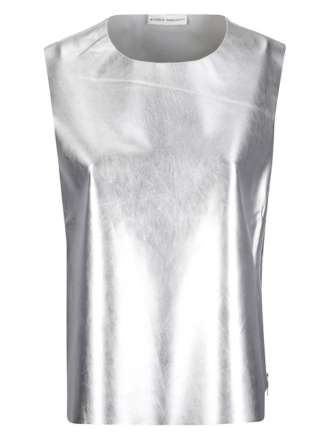 [Niccolo' Pasqualetti] Tank top FW25 NP08T001 SILVER