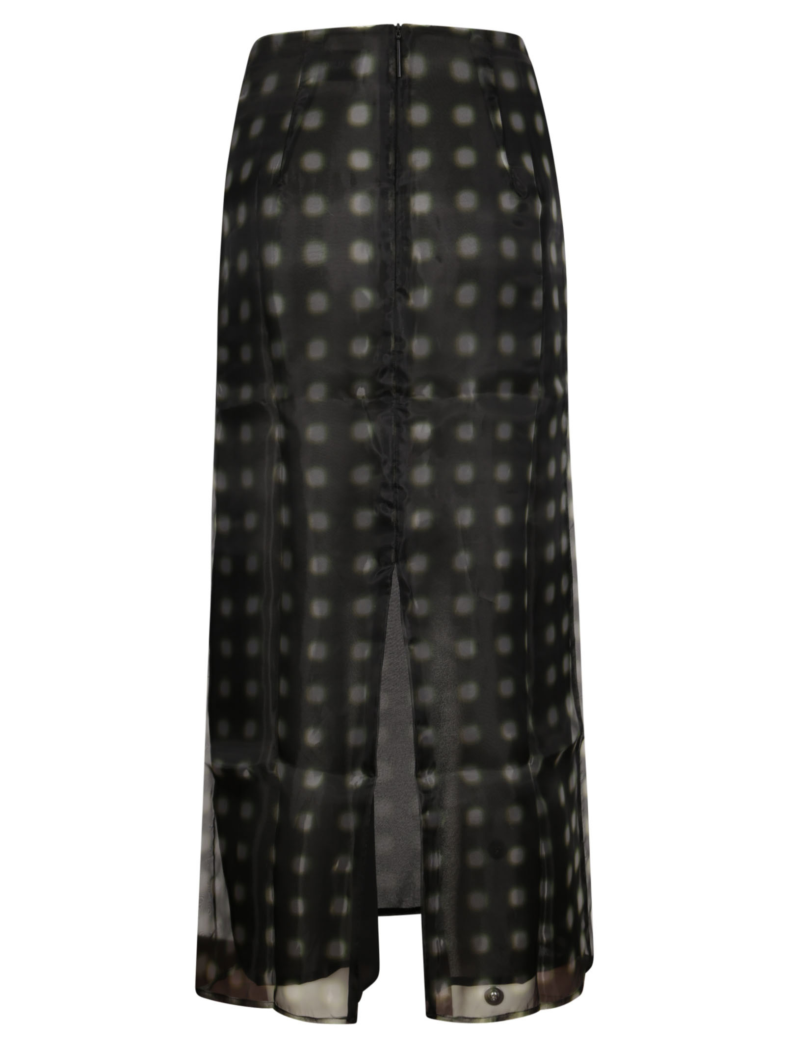 [16 ARLINGTON] Long skirt FW24 S119AW24 GREEN