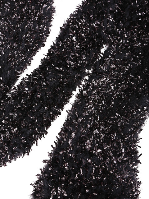 [LUSSI] Scarf FW24 PATTI BLACK