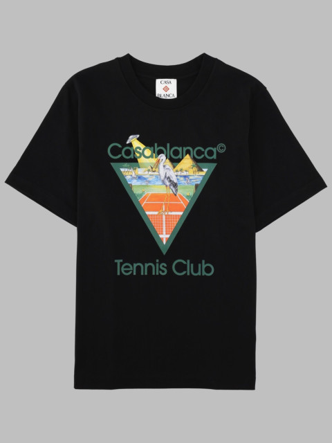 [Casablanca] T-shirts Short Sleeve FW26 M-PF26-JTS-001_19TENNISCLUBTRIANGLE