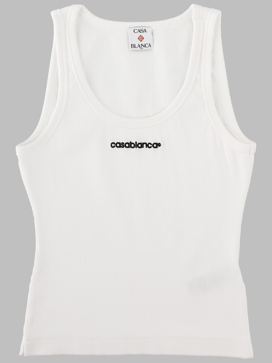 [Casablanca] T-shirts Sleeveless FW26 W-PF26-JTS-039_02WHITE