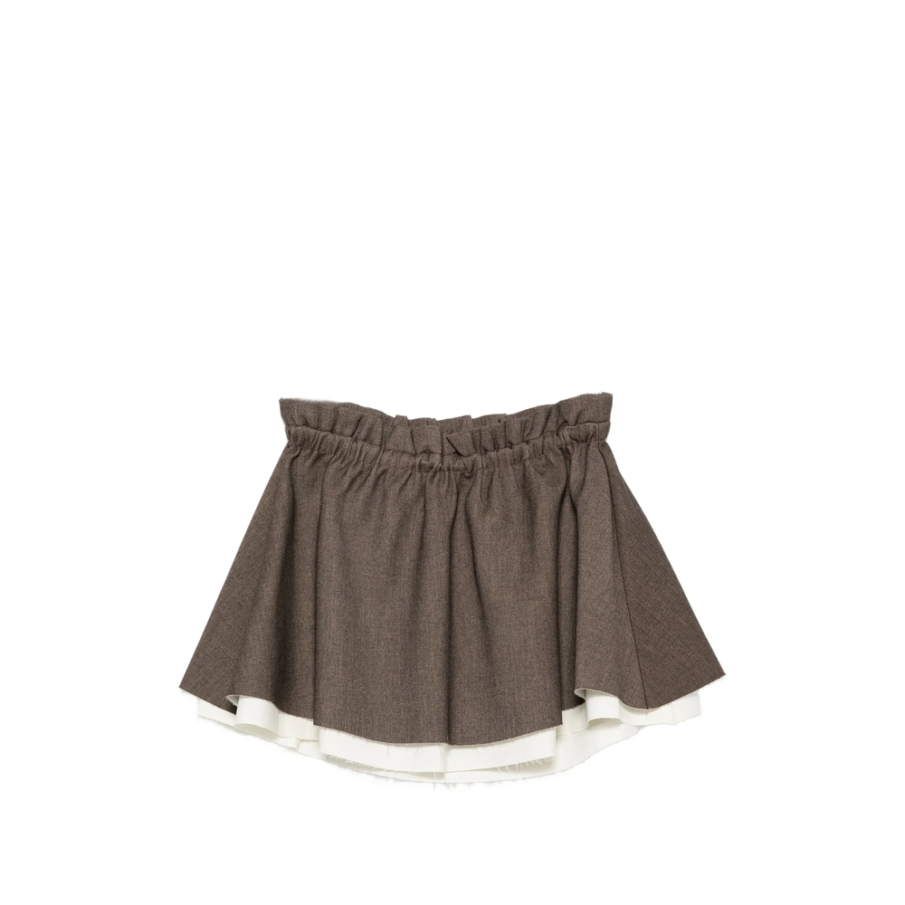 [Eleh] Mini skirt FW26 EFW260006  MORO