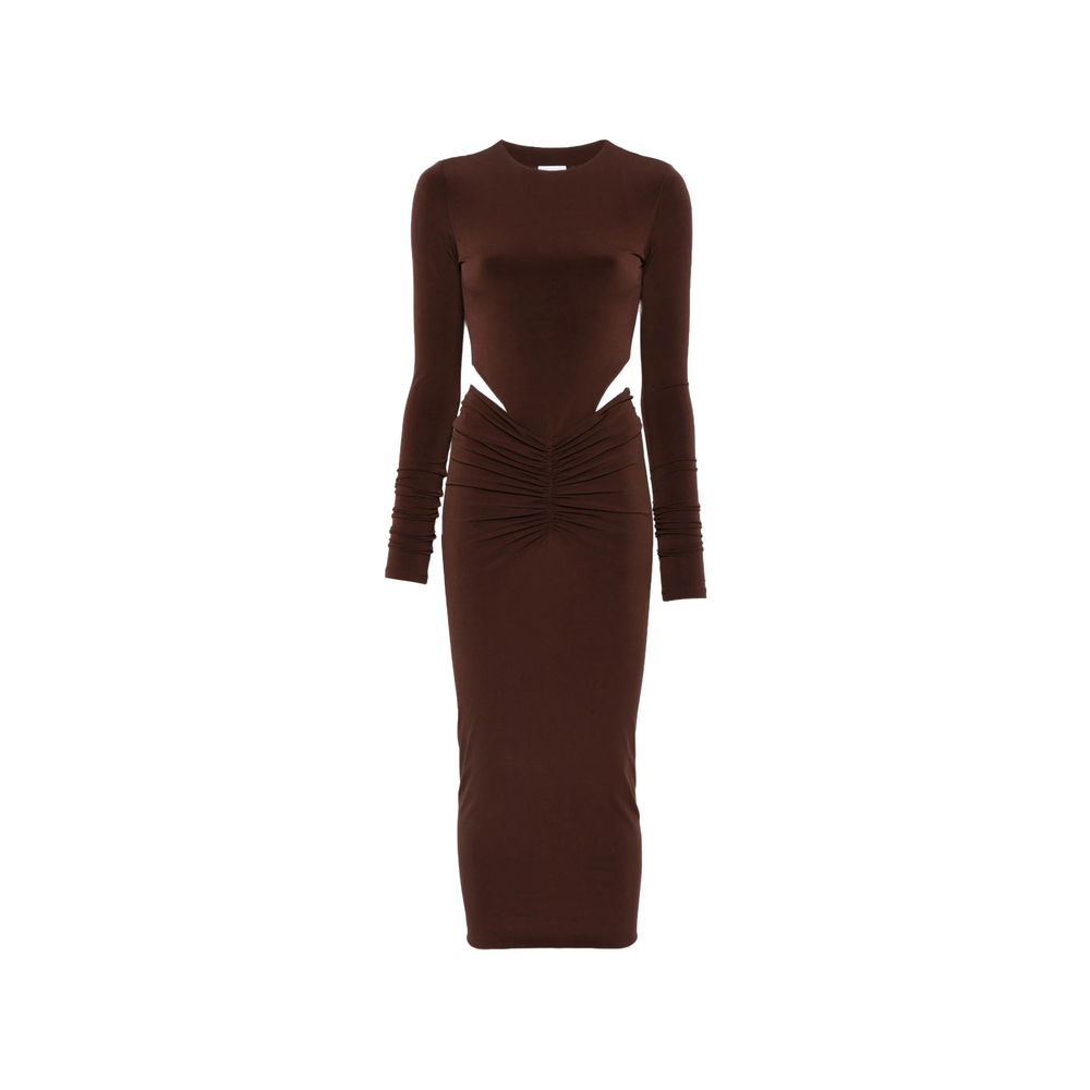 [THE ANDAMANE] Long sleeve dress FW26 T200165A TJP199 DKBRO