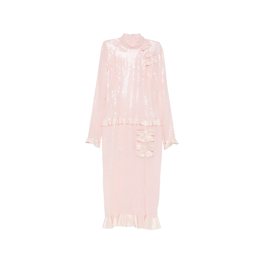 [Alessandra Rich] Long sleeve dress FW26 FABX4399 F4881 4009