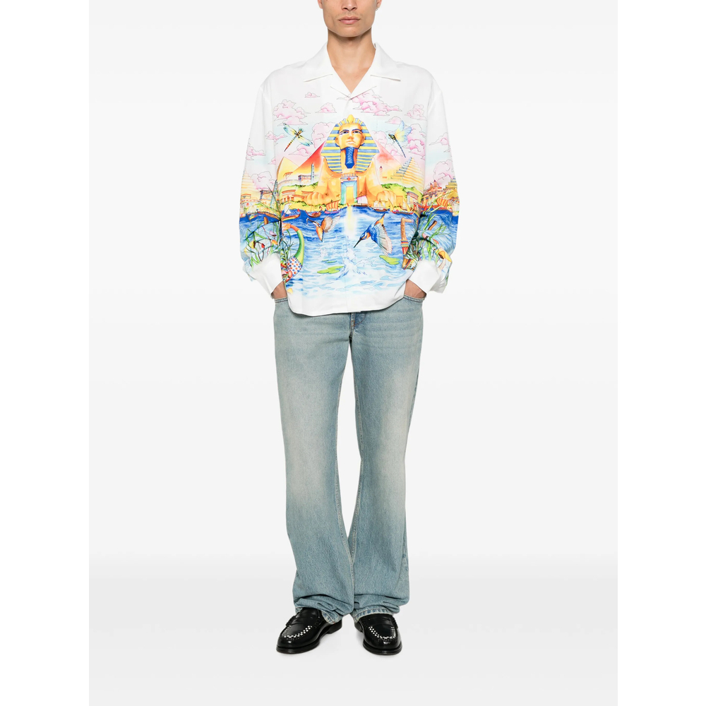 [Casablanca] Shirts Long Sleeve FW26 PF26-SH-006 04 EGYPT