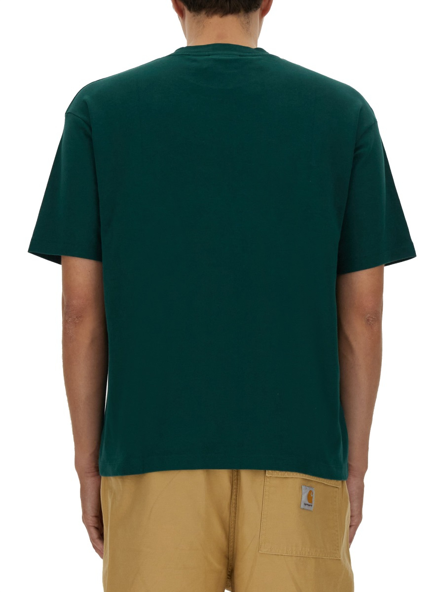 [DROLE DE MONSIEUR] T-shirts Short Sleeve FW26 TS202_CO002DARKGREEN