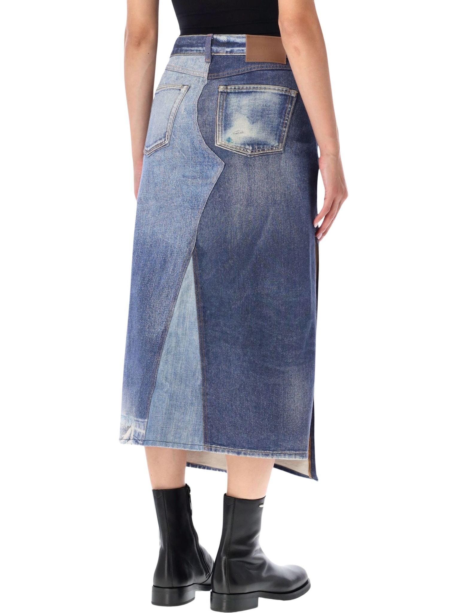 [Our Legacy] Midi skirt FW26 W4265CAZAZURE PRIN