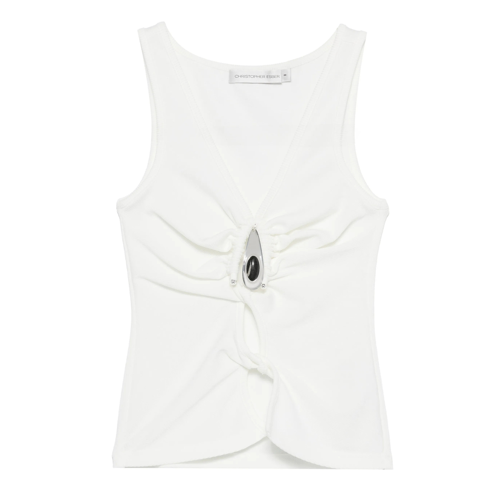 [Christopher Esber] Tank top SS26 25041333  WHITE