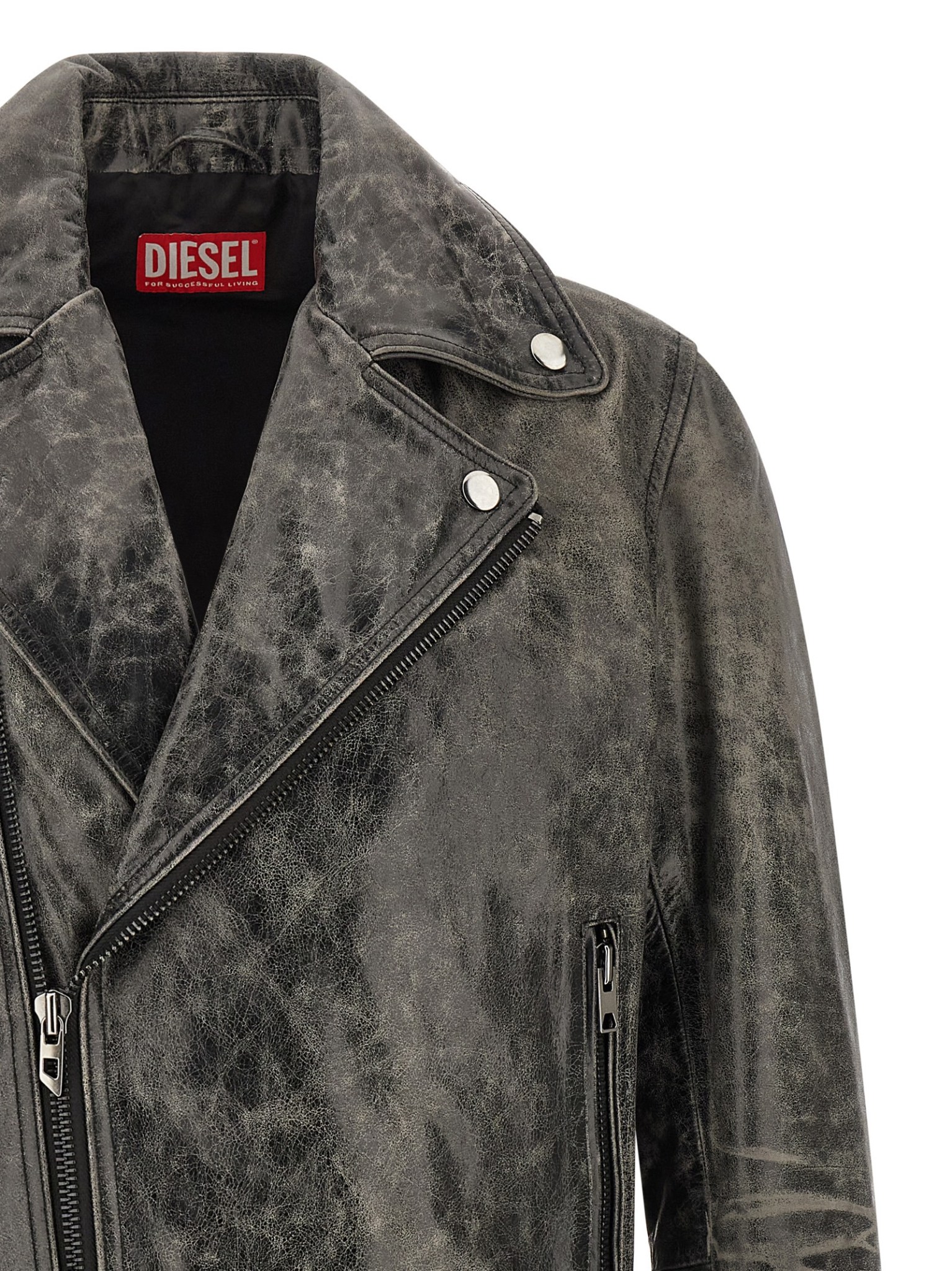 [Diesel] Leather Jacket FW26 A228440CJCM9XX