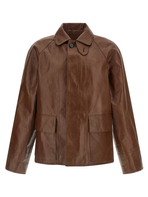[Prada] Leather Jacket SS26 UPW603SOOO180OF0BW5