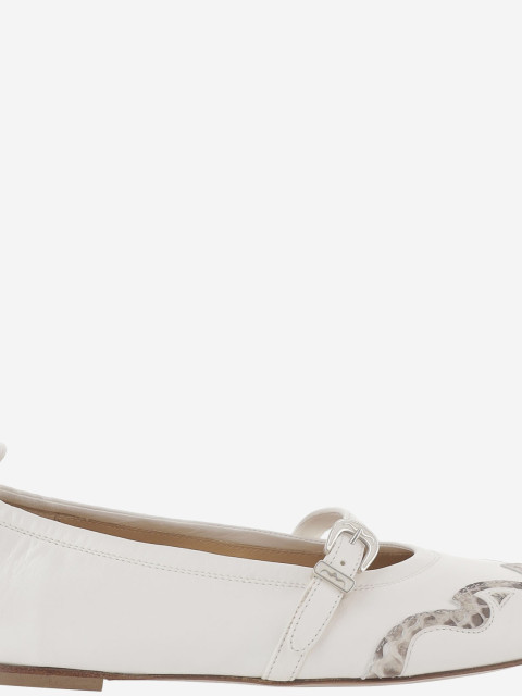 [Sartore] Oxford Shoes SS26 SR4913P02NAPPABIANCO6000PITONEROCCIA