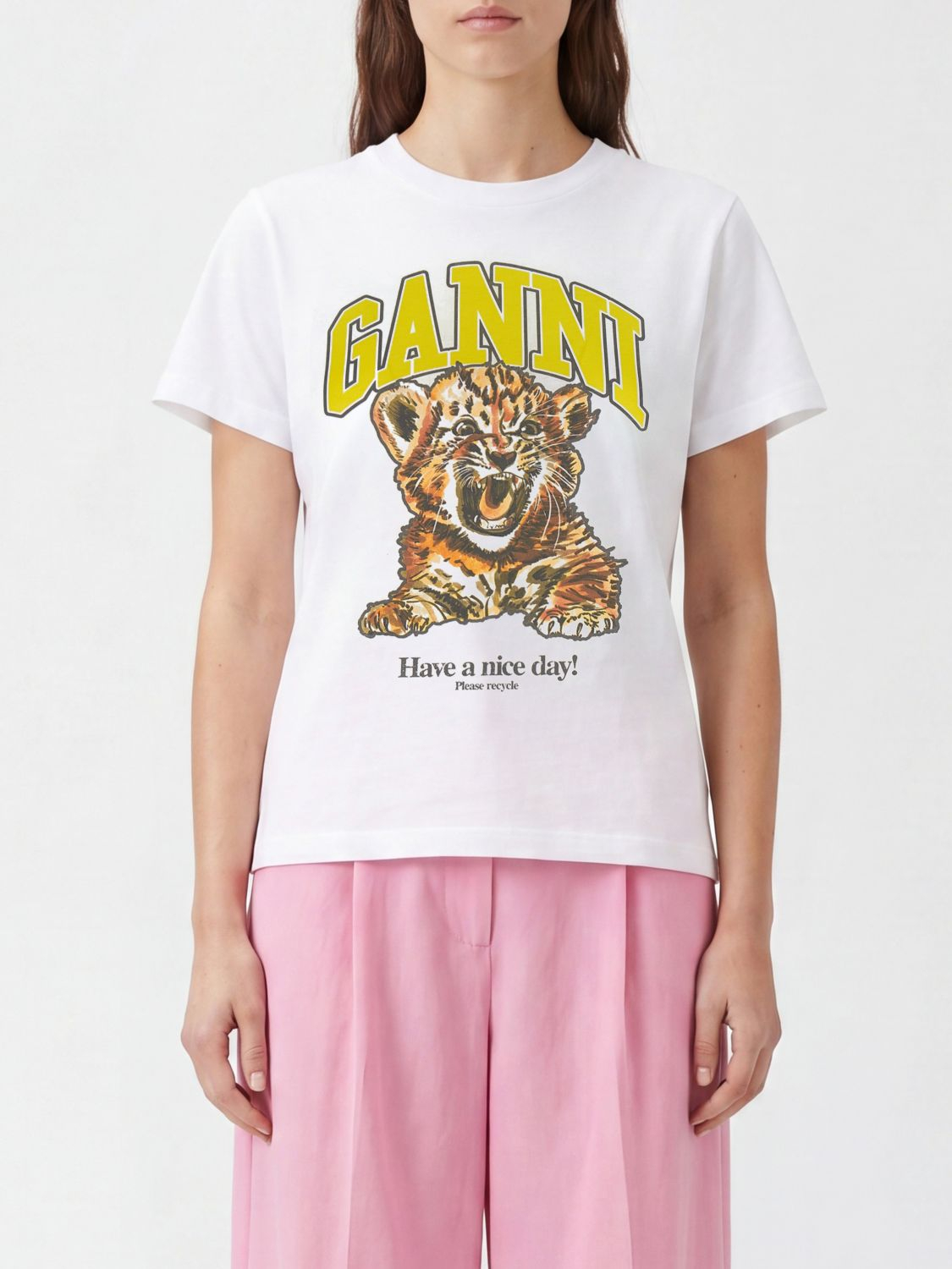 [GANNI] T-shirts Short Sleeve FW26 A1050258 151