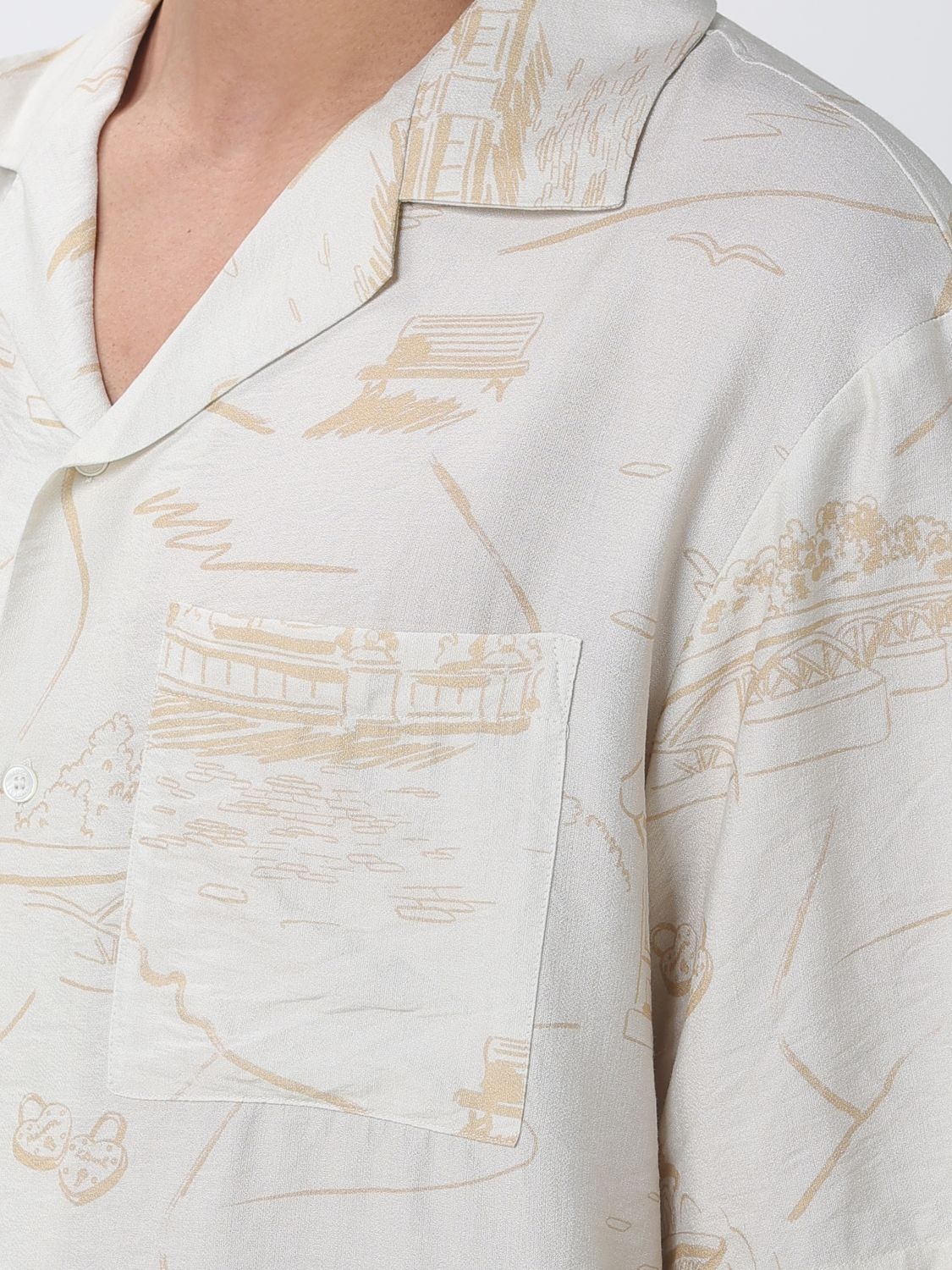 [MAISON KITSUNE] Shirts Short Sleeve SS26 QM00404WW9103 0522