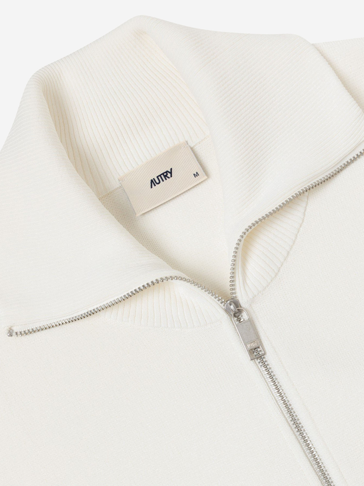 [AUTRY] Zip up SS26 JAPW028WKNITWHITE