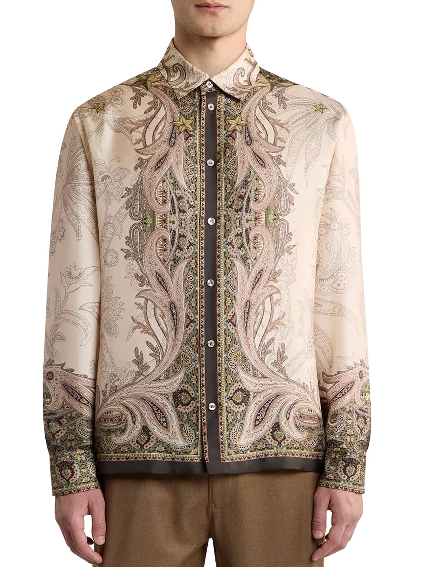 [Etro] Shirts Long Sleeve FW26 MRIC007199SP114X0820 BEIGE