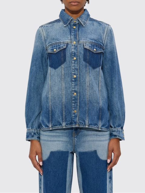 [GANNI] Shirts Long Sleeve SS26 A1030089 91