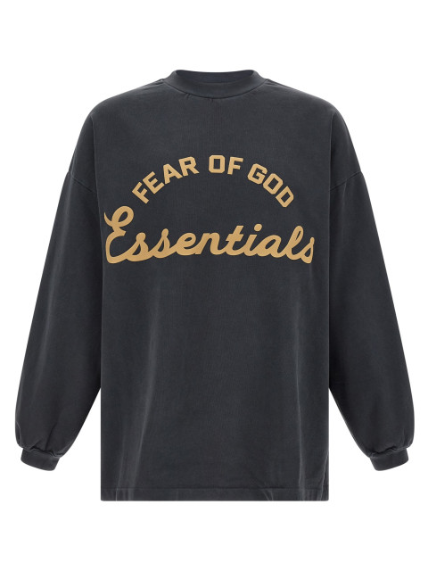 [FEAR OF GOD ESSENTIAL] T-shirts Long Sleeve SS26 125SP264101FFADEDIRONGREY