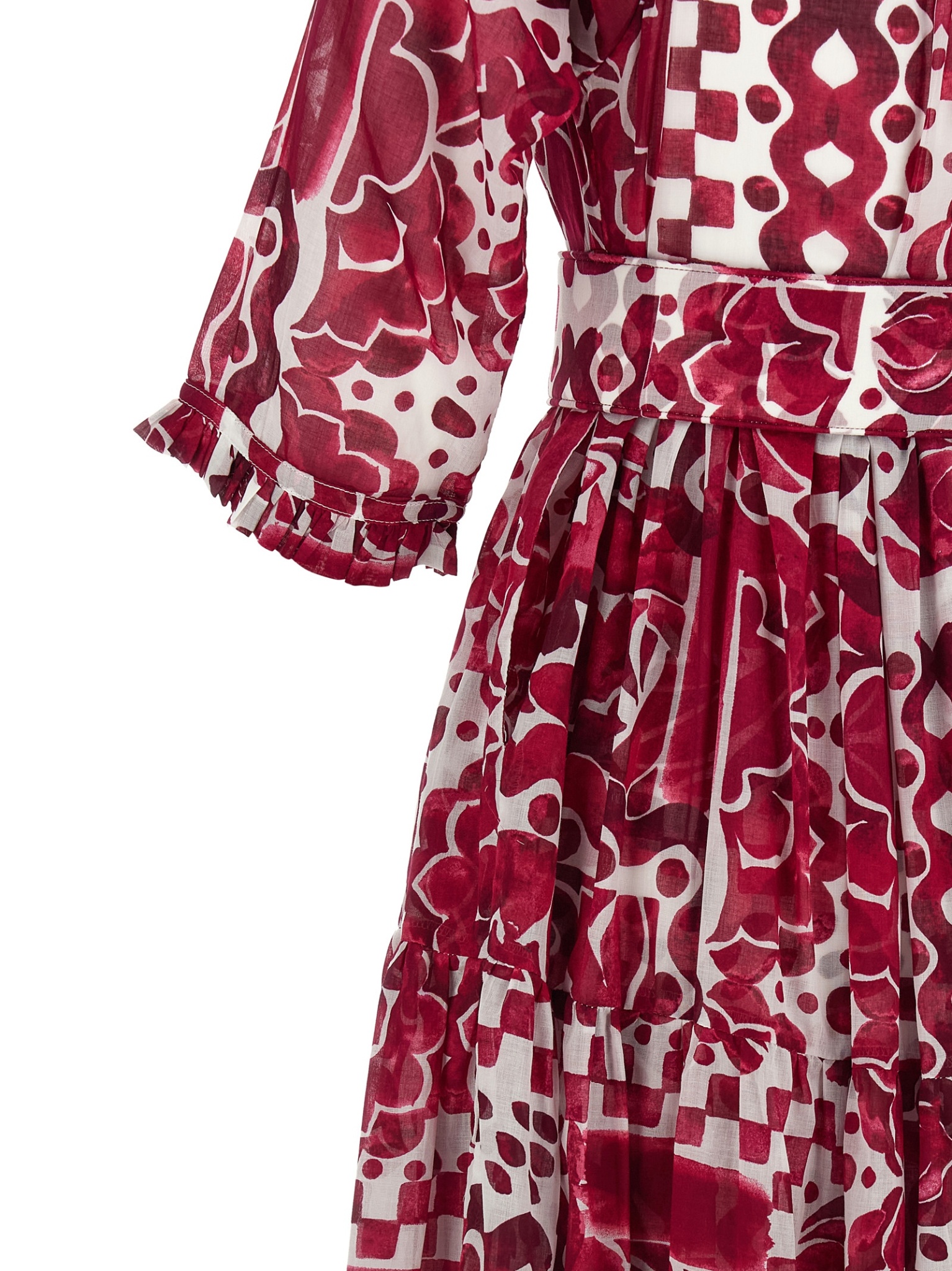 [Samantha Sung] Short sleeve dress SS26 EDENDRESSWHITEPINK