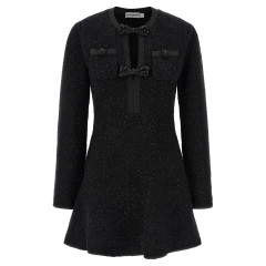 [SELF PORTRAIT] Long sleeve dress SS26 RS26210SBBLACK