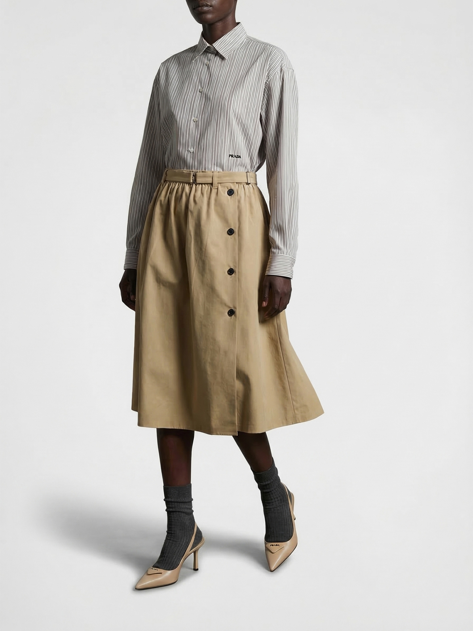 [Prada] Long skirt SS26 P127IHSOOO17IDF0065