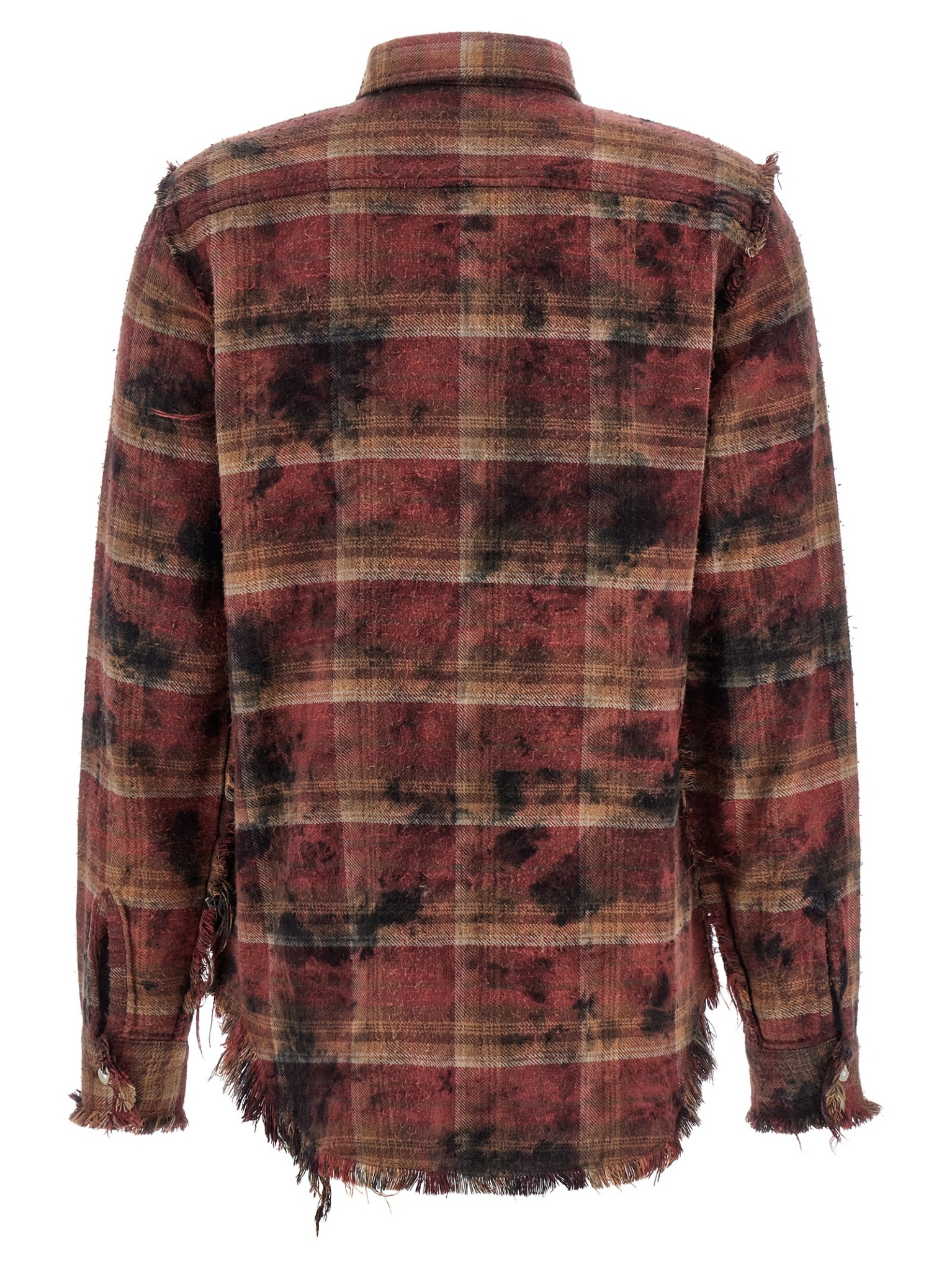 [R13] Shirts Long Sleeve SS26 R13WR008R655BOVERDYEDPURPLEPLAID