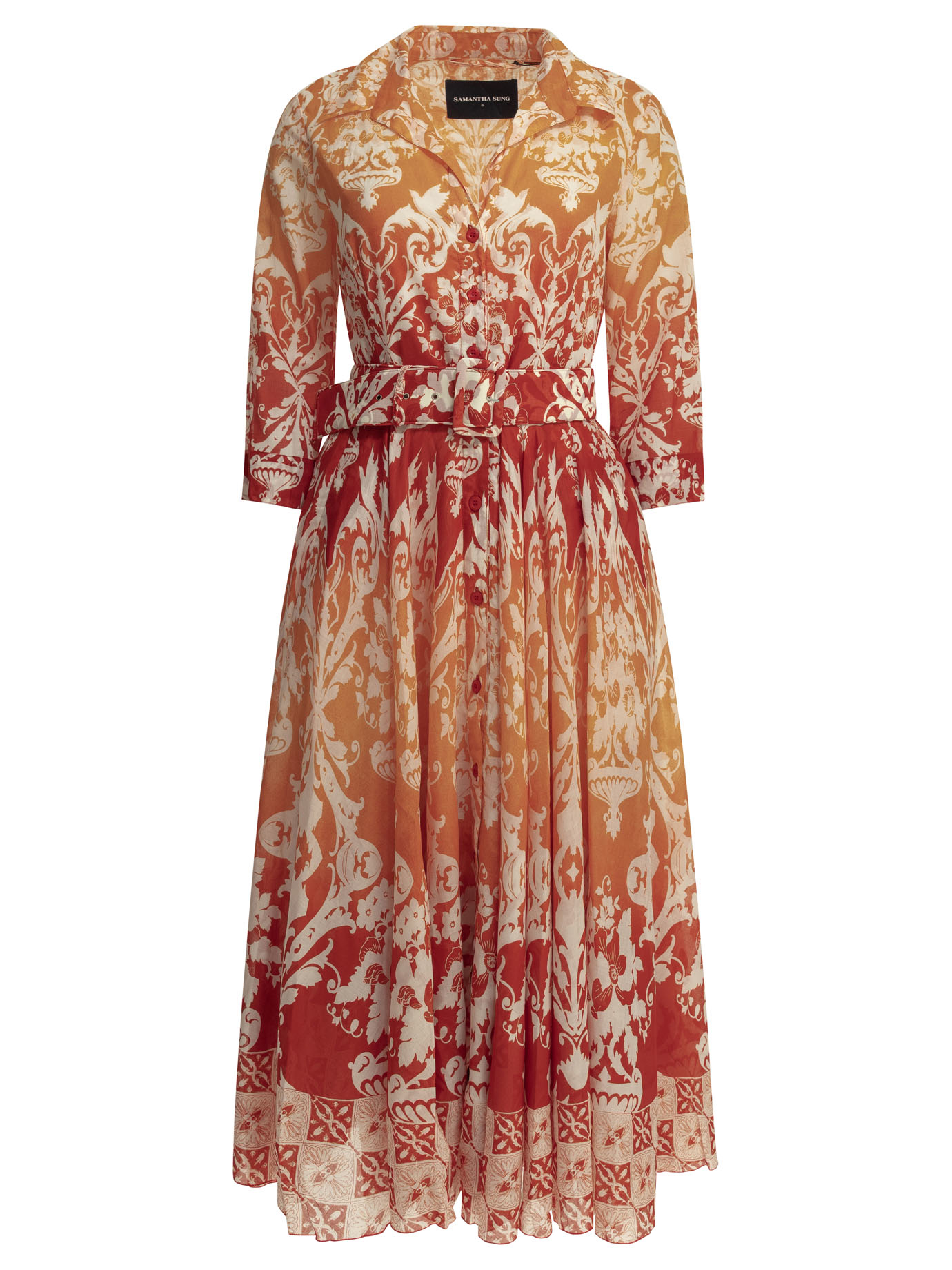 [Samantha Sung] Long sleeve dress SS26 ASTERIMPERO OMBREORANGE