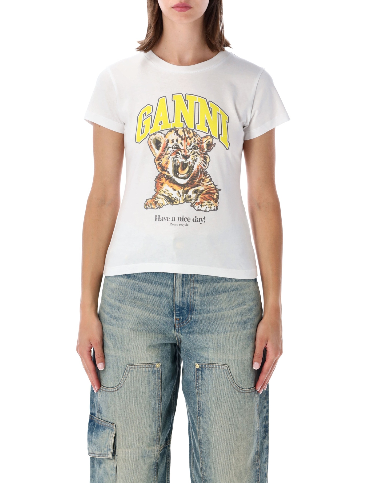 [GANNI] T-shirts Short Sleeve FW26 A105025811026151
